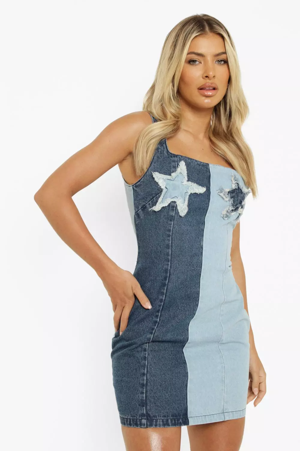 Denim dress festival sale